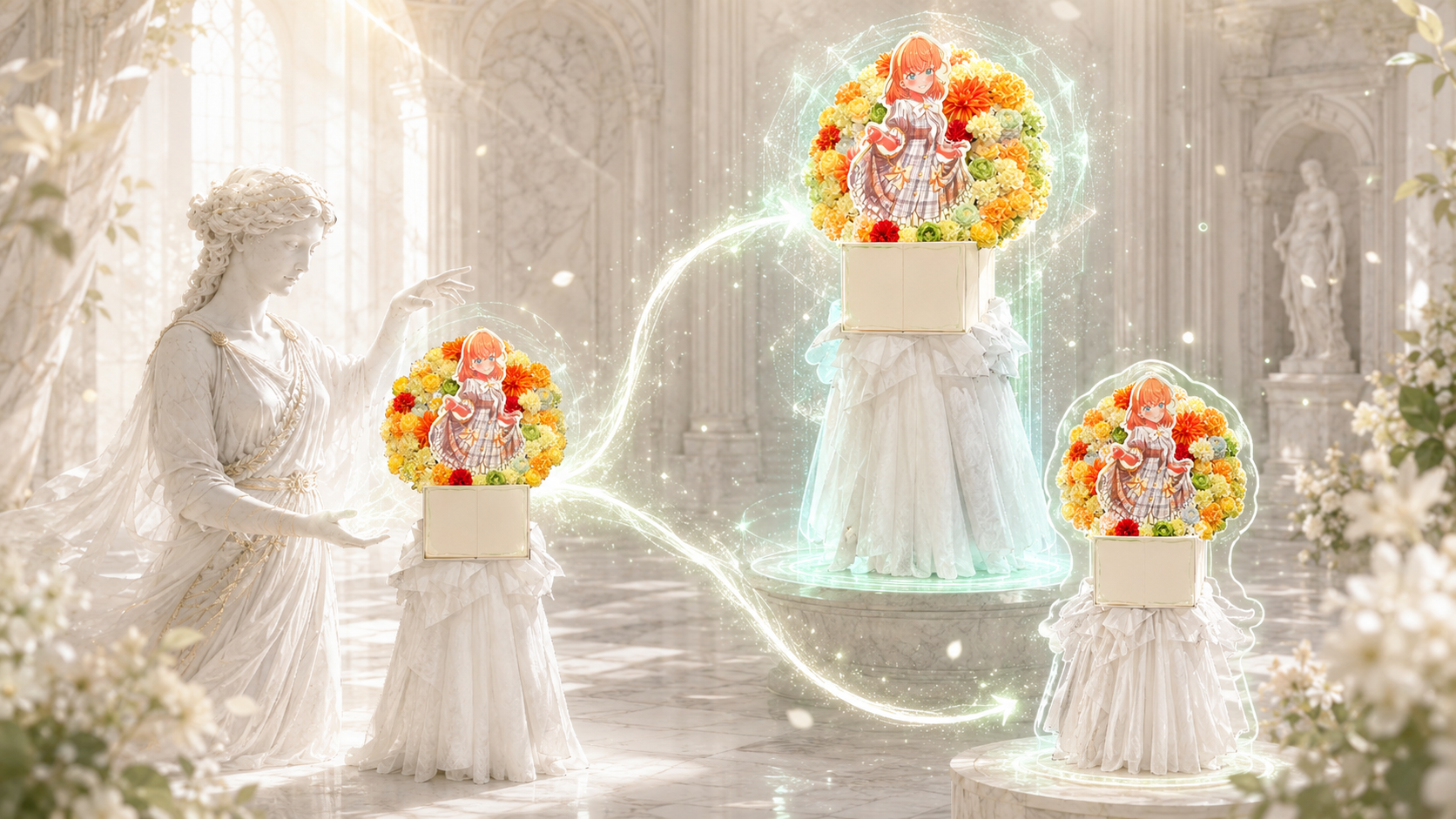 クロリス フラワースタンドの3D・AR記念保存サービス